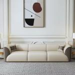 Luxury Modern Leather Sofa Set Couch Living Room Sofa Hotel Villa