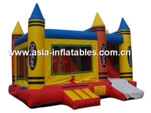 Quality Commercial pvc inflatable caryon castle, bouncy castle, inflatable slide for kids wholesale