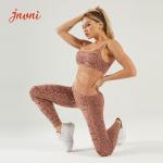 High Waist Snake Print Yoga Outfit For Women Seamless 2 Piece Workout Gym Wear