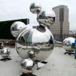 24 Inch Large Hollow Steel Ball Iron Steel Spheres Outdoor Decoration Stable