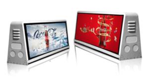 Quality Waterproof Car Roof Top Advertising Sign Multi OS Language For Showing Video wholesale