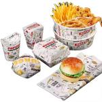 Customized Printed Fast Food Box Food Grade Cardboard Packaging For Fries