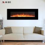 2380mm Wall Fireplace Heater LED Tech Wall Surface Mounted Electric Fireplace CE