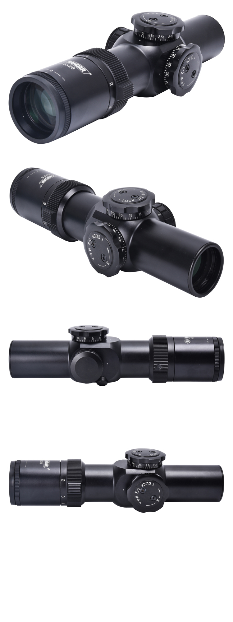 1-6X Magnification Compact FFP 35mm Tube Oral Scope for Hunting Precision and Accuracy