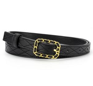 Quality BRACHI Stitching Women's Fashion Leather Belts Hollow Chain Buckle wholesale