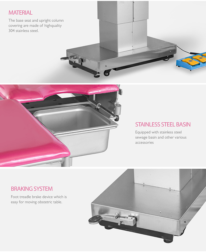 MDK -ZC2 Hospital medical cheap price Multi-function Gynaecological obstetric delivery examination bed for sales