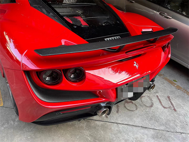For Ferrari F8 Carbon Fiber Spoiler F8 Upgraded Novi Style Carbon Fiber Tail Spoiler
