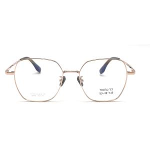 Quality TD074 Sleek Titanium Optical Frame - Unisex Aviator Sunglasses wholesale