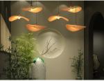 Chinese Hand Knitted Bamboo Pendant Lights Weaving Hanging Lamp Garden Restauran