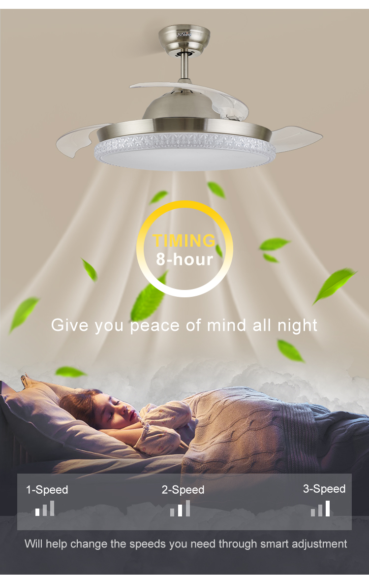 Lighting and Circuitry Design LED Ceiling Fan for Bedroom/Living Room/Dining Room/Office
