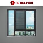 Folding Screen Aluminium Frame Sliding Window Powder Coated Double Glazed