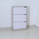 Melamine MDF Mirrored Shoe Cabinet