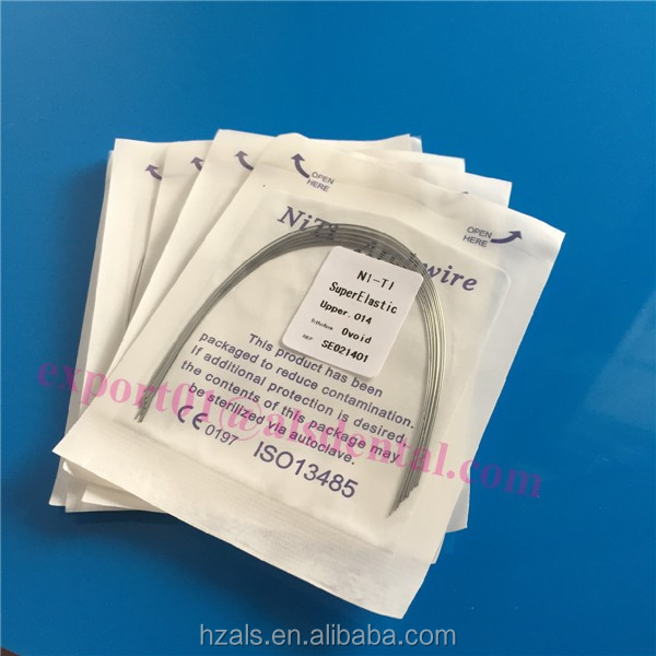 Orthodontic Materials NiTi Straight Wire 5M with Round Rectangular Archwires 0.018" Size