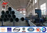 43m Utility Power Poles Hot Dip Galvanized Steel For 10kv-550kv Electric