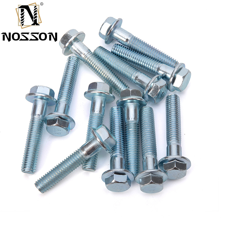 High Grade A2-70 Carbon Steel 5/16 Flanged Hex Head Bolts Fully Threaded 5/16"-18 x 3/4" Grade 5 for Customer Requirements