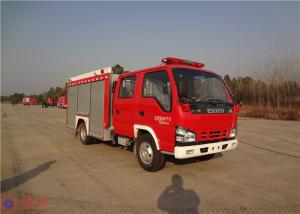Quality Red Painting Rear Mount Pump Water Tanker Municipal Fire Truck 2000L Water wholesale