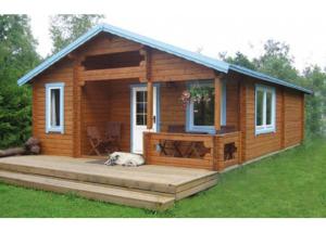 Quality ESW-14144 Nice Wooden House 770x568 cm In 36mm 72mm 110mm Wall wholesale