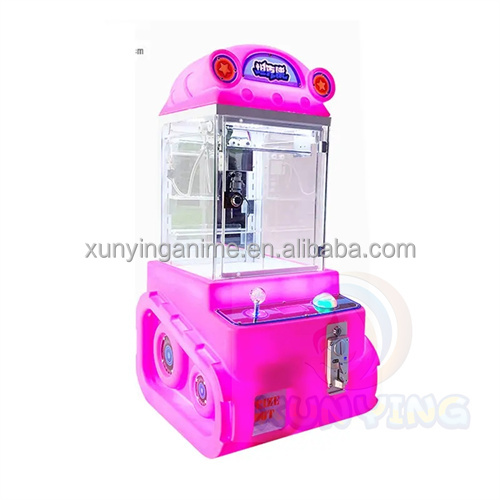 1 Player Mini Claw Crane Machine with Metal Acrylic Plastic and Bill Acceptor