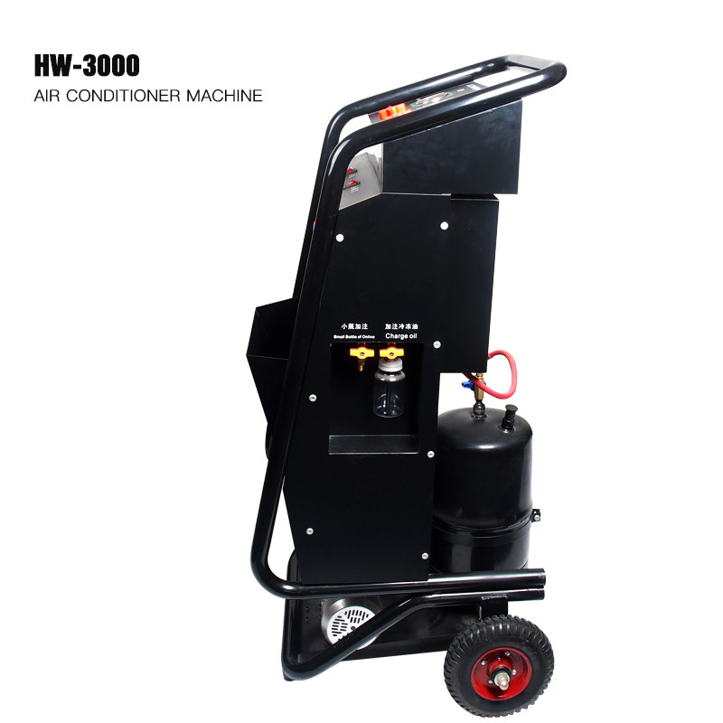 780W 8HP Portable AC Machine R134a HW-3000 AC Recharge Machine For Car
