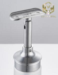 Quality Railing Accessories Hot Sell 304 316 Inox Round Tube Stainless Steel Handrail Bracket Glass Bracket Handrail Support wholesale