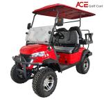 Steel Frame Plastic Cover 4 Seat Electric Golf Cart Silver Color