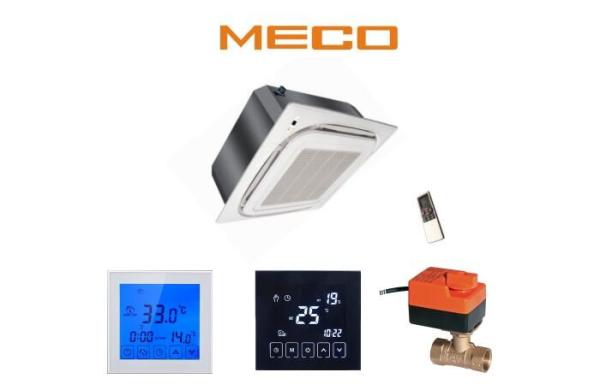 Ceiling suspended cassette fan coil units 800CFM air flow, for chilled water/hot