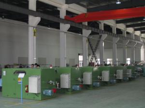 Quality FUCHUAN 7.5Kw Wire Twisting Machine , 2.5Kgf Sky Blue Wire Buncher Machine wholesale