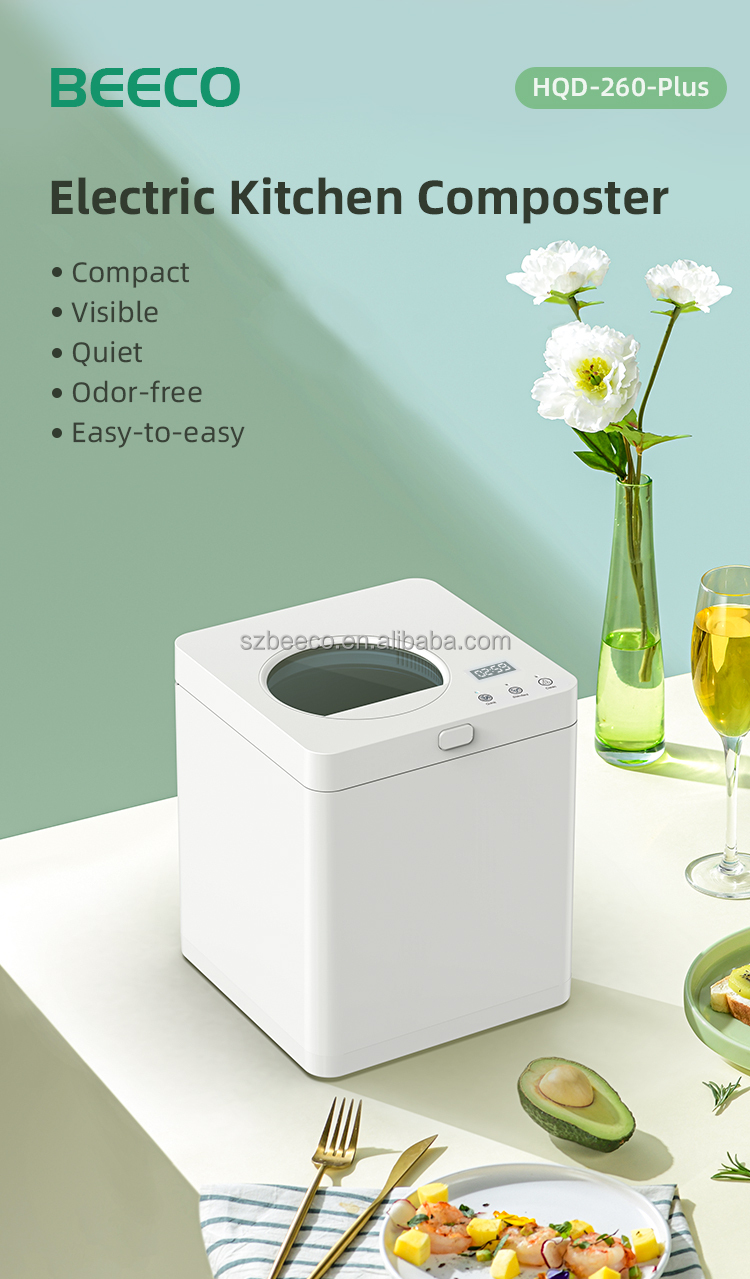 Quiet Electric Kitchen Waste Composter Automatic Compost Bin