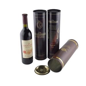 Quality Environmentally Sound Cardboard Wine Tube Decomposable Cylinder Round wholesale
