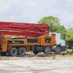 Compact Structure Putzmeister Concrete Pump Truck Cylinder Type Intelligent
