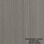 Slice Cut Reconstituted Silver Oak Wood Veneer Length 2500-3100mm Can Be