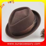 Fashion 100% Australia wool felt mens hats ,Diamend crown mens hats
