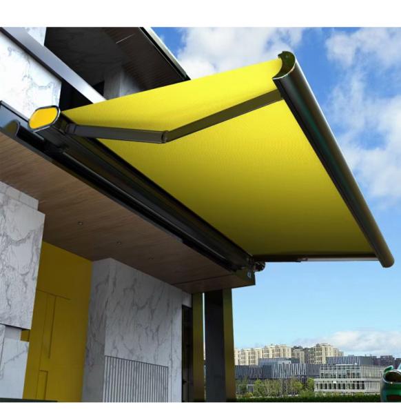 Manual retractable pergola, household electric pergola, outdoor awning