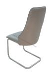 Polyurethane PU Upholstered Stainless Dining Chair Livingroom Chair Leisure