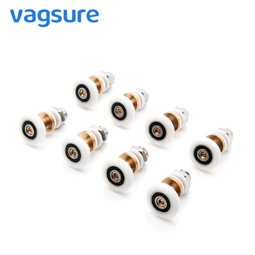 19-27MM Diameter Sliding Glass Shower Door Hardware Rollers Nylon / Brass