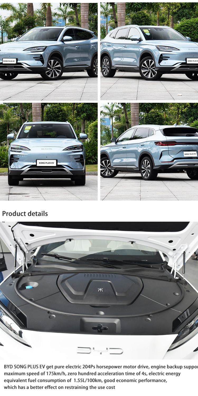 New luxury Fully Electric SUV 5 seater BYD Song Champion Plus
