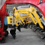 Small Micro 1.7 Ton Mini Excavator Euro 5 Hydraulic Crawler For Pouring