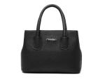 Cotton Lining Women's Tote Leather Handbags Separate Compartments For Storage