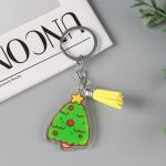 Christmas Festival Snowman Keychain Transparent Acrylic Key Ring with Custom