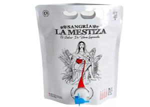 Quality Sangria Stand Up Food Grade 3L BIB Pouch Aluminum Foil Butterfly Valve wholesale