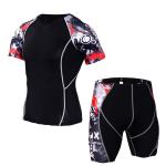 Quick Dry Breathable Gym Rash Guards Suit Sports Set Sport Men