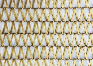 Quality Spiral 310S Stainless Steel Metal Wire Mesh Chain Mesh Curtains Triangular Hole wholesale