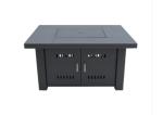 Factory price square black real flame gas fireplace stove LPG NPG outdoor fire
