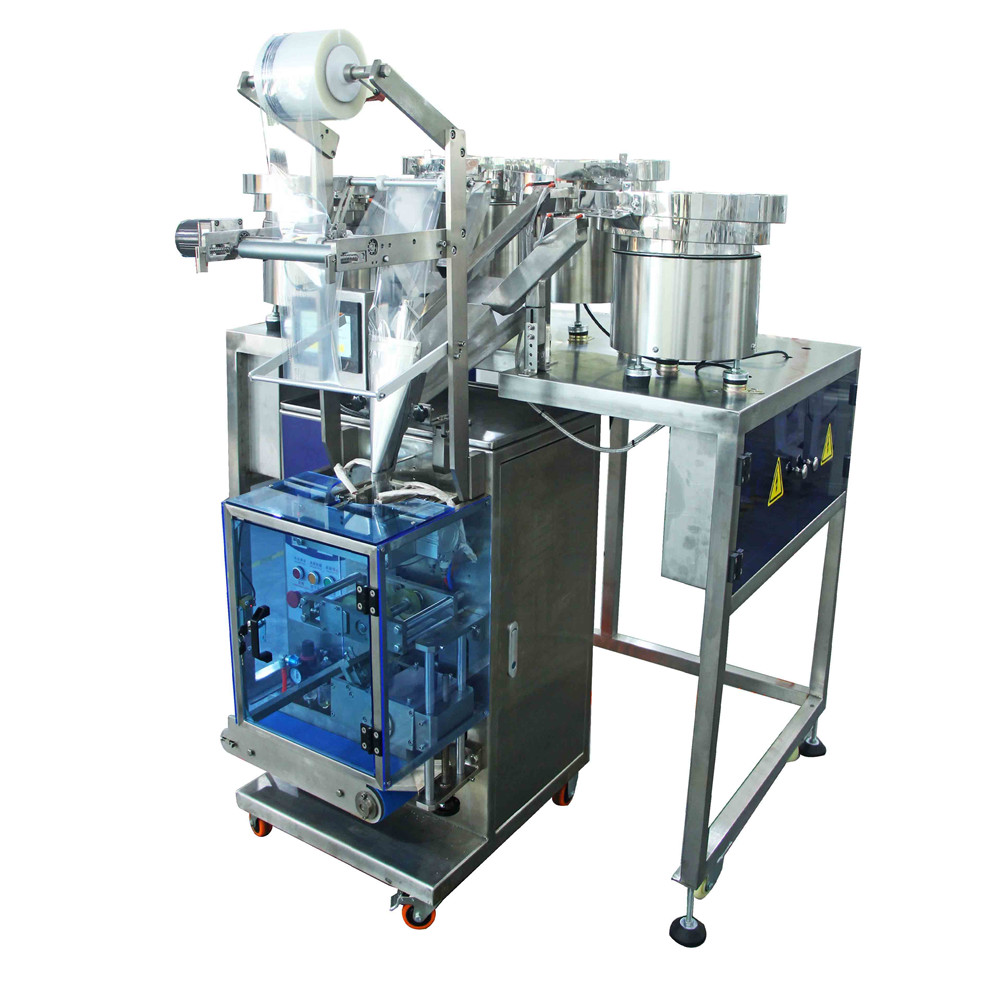 Four Vibrator Bowl Automatic Small Plastic Bags Medicine Tablet Packing Machine