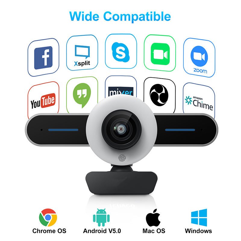 Live Streaming Webcam Light Correction & Autofocus Web Camera