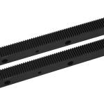 High precision C45 steel material helical gear rack in sliver and black color