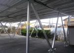 OEM Solar Carport Racking Aluminum Alloy 6005 - T5 Material