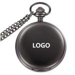 Promotional Vintage pocket watch Metal logo customized round