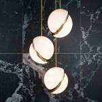 Round Ball Design Hanging Light Pendant Lamp Fixture For Kitchen Dining Room