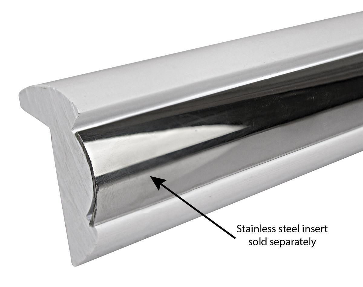 Rigid Boat Dock Rail Rubbing Strakes Made of Eco-Friendly Vinyl and Stainless Steel